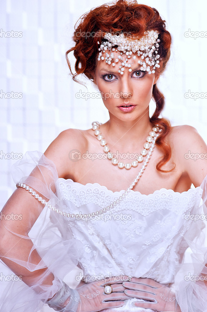 Wedding image, portrait of the bride