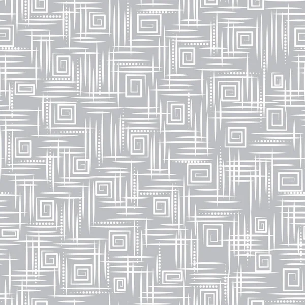 Rastgele düzenlenmiş çizgilerin geometrik desenli ve kare spiralli kusursuz soyut duvar kağıdı