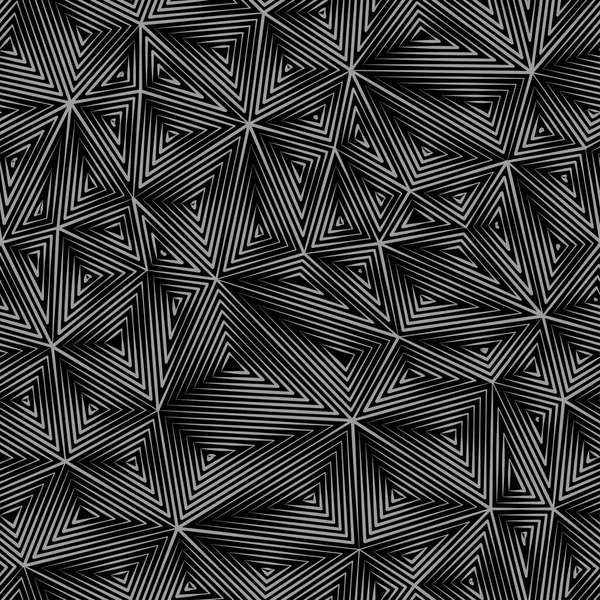 ランダムに配置された三角形のシームレス抽象的な壁紙 無限のベクトルカバー — ストックベクタ