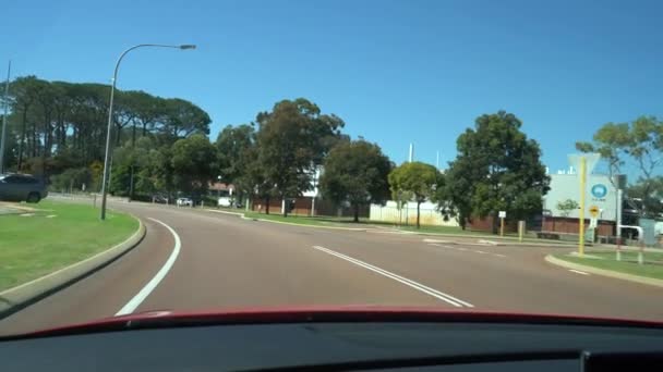 Condução Torno Várias Estradas Rodovias Dentro Cidade Perth Austrália Ocidental — Vídeo de Stock