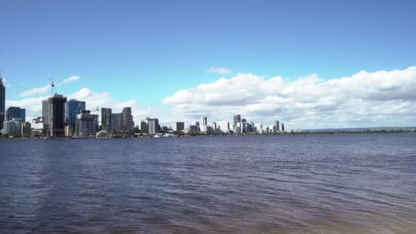 Vista Sullo Skyline Della Città Perth — Video Stock