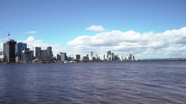 Uitzicht Skyline Van Stad Perth — Stockvideo