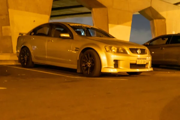 Voitures Exotiques Exposées Lors Une Réunion Voiture Tenue Dans Parking — Photo