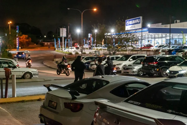 Exotische Auto Tentoongesteld Een Autobeurs Gehouden Een Parkeerplaats Stad Perth — Stockfoto