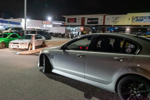 Exotic Cars Display Car Meet Held Carpark City Perth Western — Stock Photo, Image