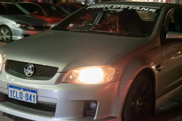 Voitures Exotiques Exposées Lors Une Réunion Voiture Tenue Dans Parking — Photo