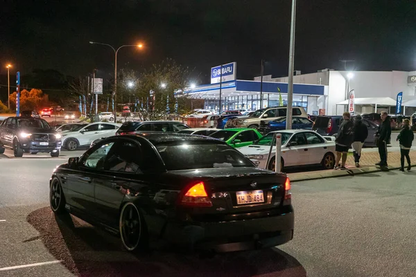 Exotic Cars Display Car Meet Held Carpark City Perth Western — Stock Photo, Image