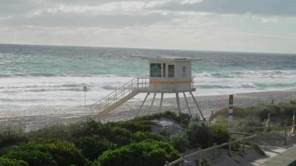 Surf Life Saving Mini Office Beach Afternoon — Vídeo de Stock