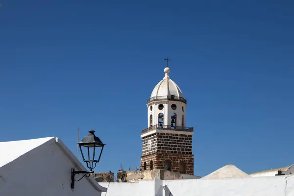 Old Black Lantern Tower Church Named Church Iglesia Nuestra Senora — Stockfoto