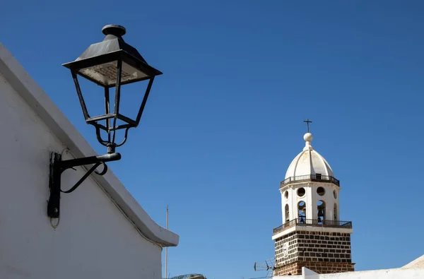 Old Black Lantern Tower Church Named Church Iglesia Nuestra Senora — Stock Photo, Image