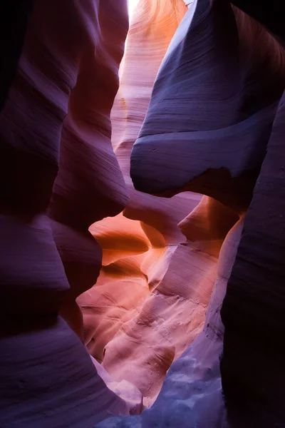 Navajo Bölgesi Ndeki Slot Kanyonu Ndan Özet — Stok fotoğraf