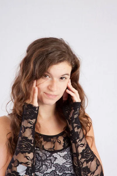 Lovely Woman Grin — Stock Photo, Image