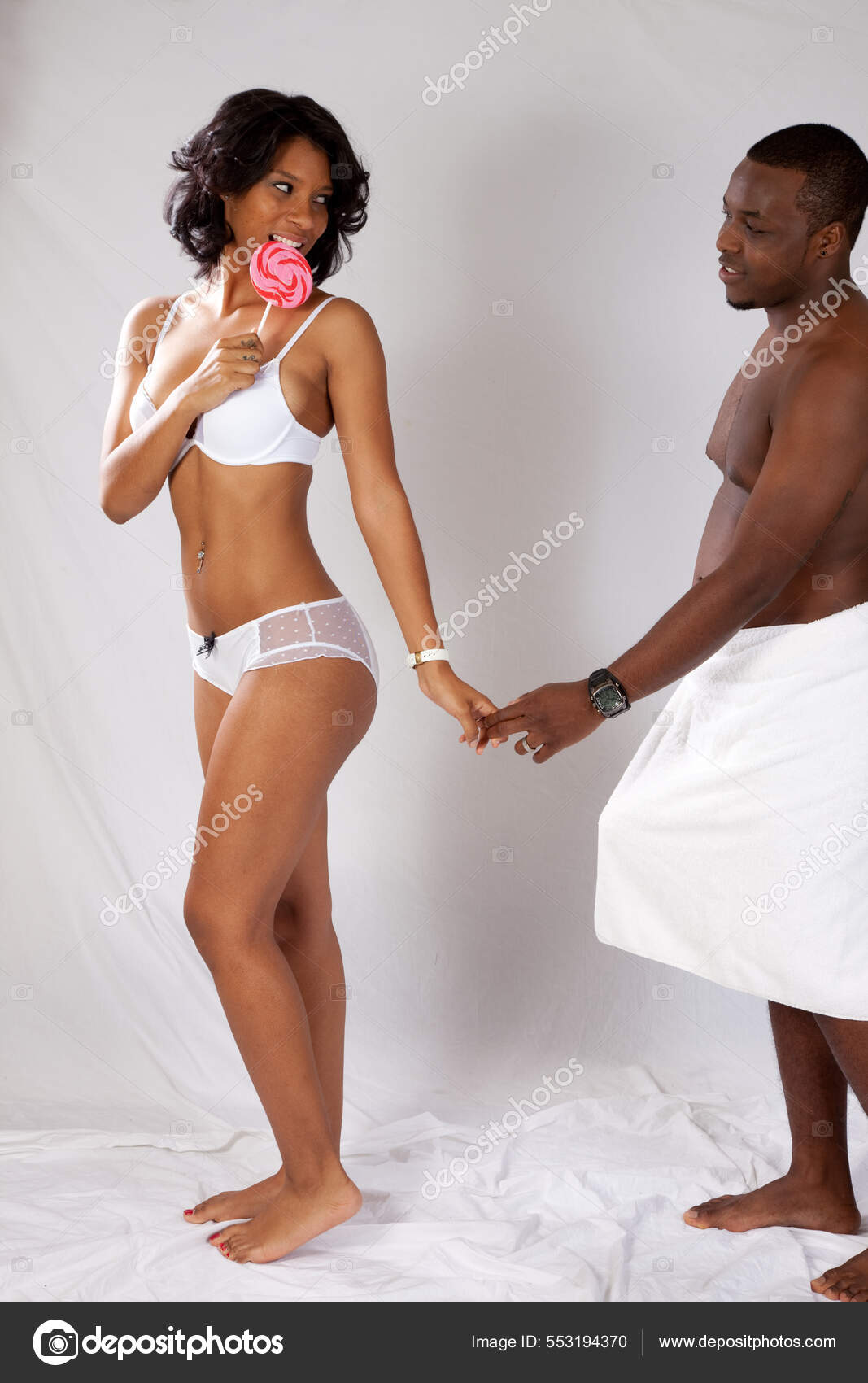 Romantic Couple Underwear Sucker Stock Photo by ©artistallen