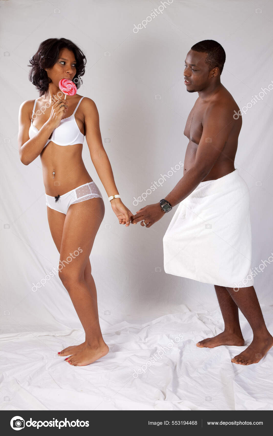 Romantic Couple Underwear Sucker Stock Photo by ©artistallen 553194468