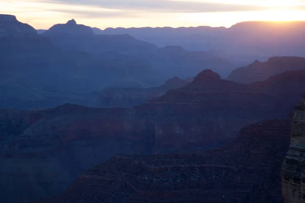 Manhã Cedo Grand Canyon Paisagem — Fotografia de Stock