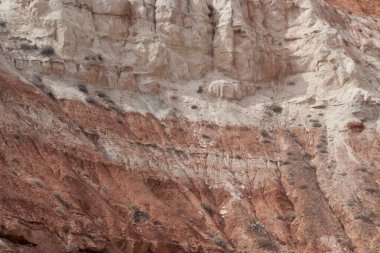 Rock formations with several colors