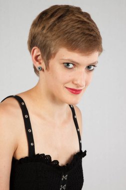 Pretty woman with a friendly smile