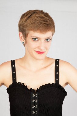 Pretty woman with a friendly smile