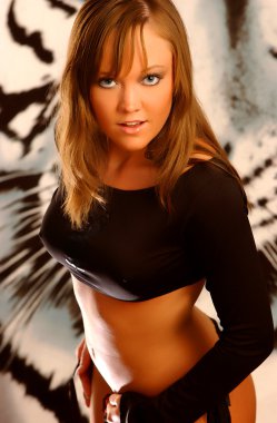 Sıcak seksi seti Professional modeli Jenny Marie vuruyor