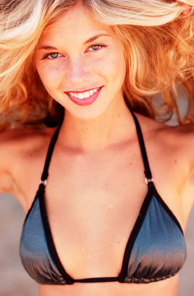 Bonito Top - Adorável Loira Modelo Natalie — Fotografia de Stock