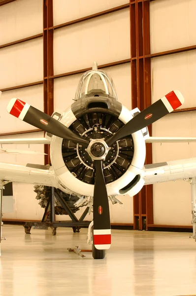 Avião de hélice Vista frontal feita nos EUA — Fotografia de Stock