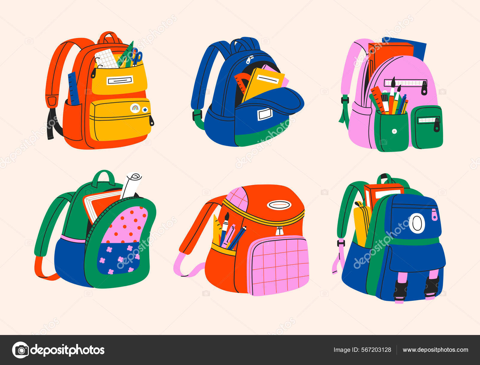 Dibujos de bolsos escolares sale