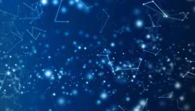 Digtial Teknoloji arka planında internet ağ bağlantıları, bağlantı noktaları ve çizgileri olan Soyut Teknoloji arkaplanı. Teknoloji Gelecekçi kavram geçmişi