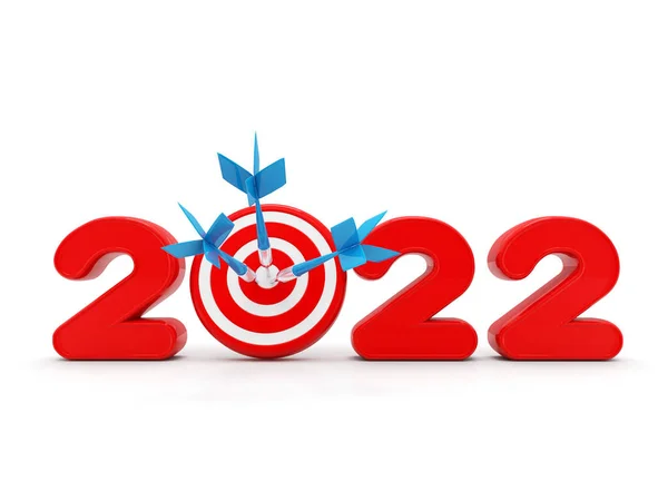 Финансово Экономическая Цель Цель 2022 Году Белом Фоне Представляет Собой — стоковое фото