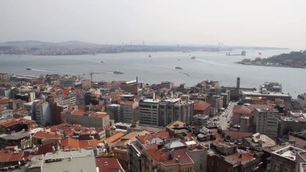 Стамбул вид зверху — стокове відео