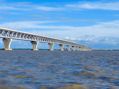 The Padma Multipurpose Bridge - a multipurpose railroad bridge constructed across the Padma River in Bangladesh.