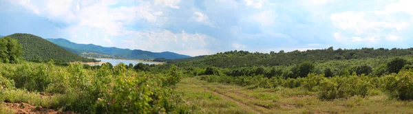 Landscape panorama of Rose Valley, Bulgaria — Stock Photo, Image