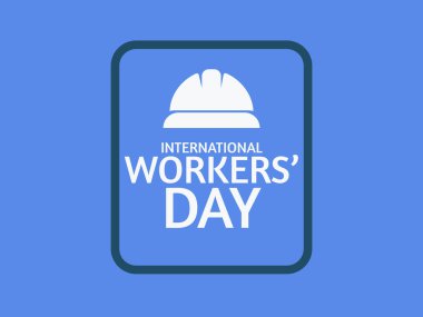 Uluslararası İşçi Bayramı. 1 Mayıs. Tatil konsepti. Özgeçmiş, afiş, kart, poster için şablon, tatillerde birlikte kutlanır.