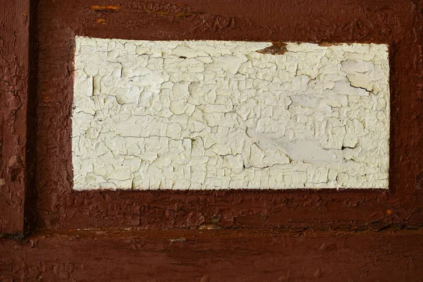 Detail Alter Holzläden Mit Rissiger Weißer Farbe — Stockfoto