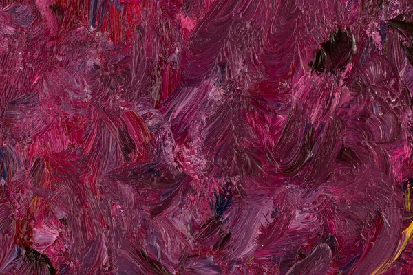 Purple Color Oil Paint Texture Canvas — Stock fotografie
