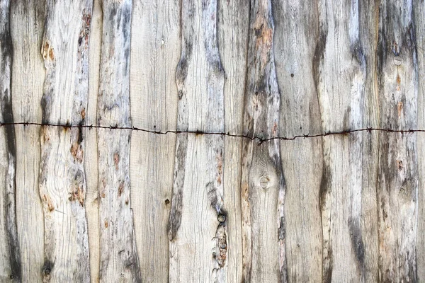 Texture Une Vieille Clôture Faite Panneaux Bois Séchés Fissurés Avec — Photo