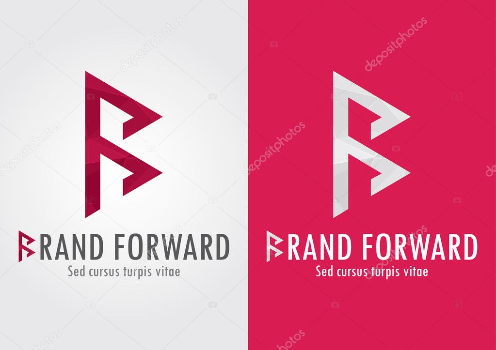 Brand Forward. B letter with a forward symbol to show your movement. Business Success