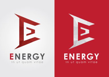e enerji simgesinden bir alfabe. iş hareketi.