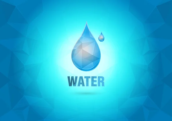 Abstract Wallpaper with the water drop. Element of the world. — Stock Vector