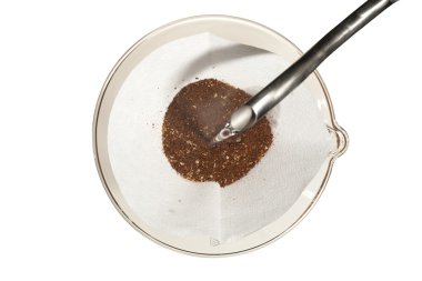 Yukarıdaki kahve üzerine dökün demleme