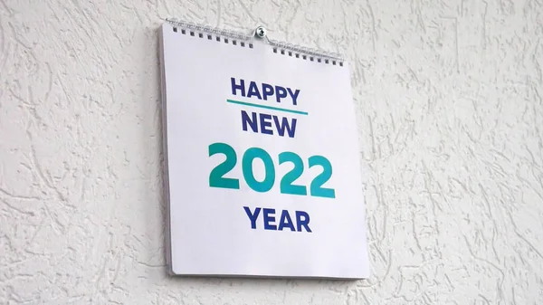 2022 duvar takviminin başlık sayfasını kapat