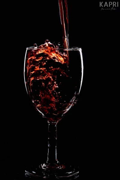 Wine Glass Glassware Photography Product Photography Using Light Effects Low — Stock Fotó