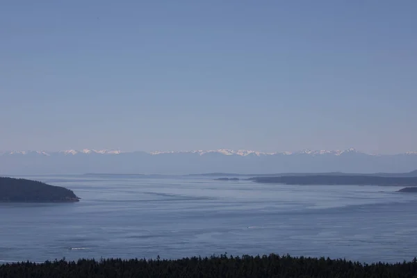Scenic View Ocean Shoreline Poets Cove Pender Island Vancouver Island — 스톡 사진
