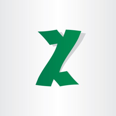 mektup z soyut simgesi tasarım