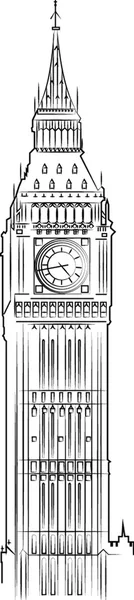 Big Ben London vector — Stock Vector