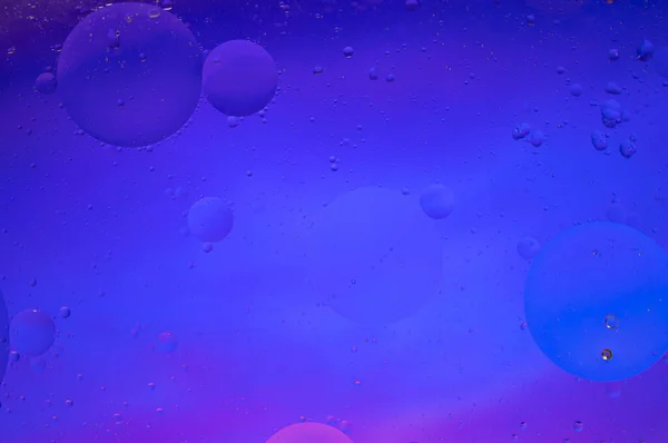 Пузырь Водных Абстрактных Пекарнях Масло Бормочет Воде Необычная Абстракция Макро — стоковое фото