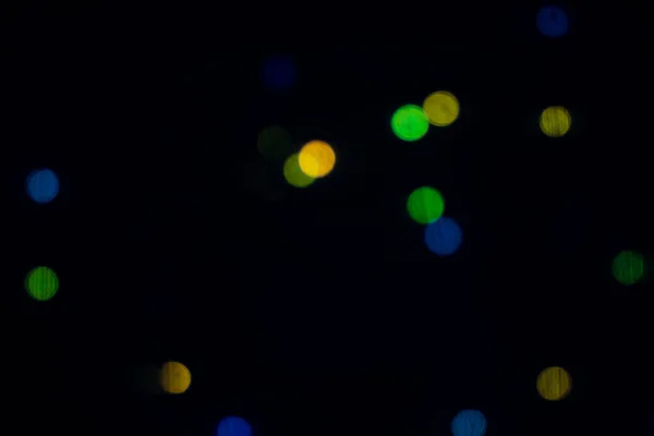 Abstract Blurred Bokeh Background Abstract Shimmering Lights Background Defocused Multicolored — 图库照片