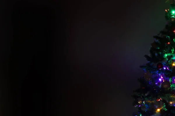 Kopya Boşluğu Olan Noel Ağacı Arkaplanı Ürün Görüntüleme Montajı Için — Stok fotoğraf