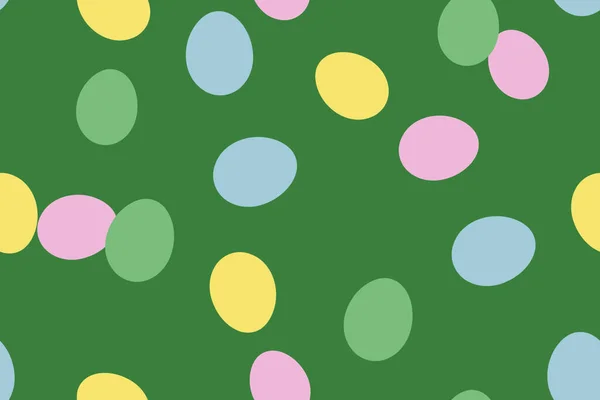 Sfondo Colorato Uova Pasqua Dipinte Uova Pasqua Sfondo Verde Concetto — Foto Stock