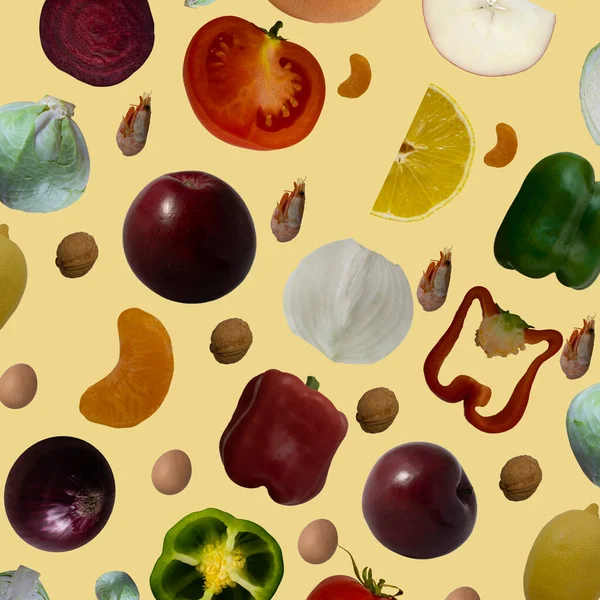 Healthy Food Clean Eating Selection Fruit Vegetable Papaya Superfood Leaf — Stockfoto
