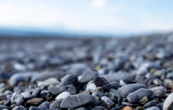 Piccola Texture Pietra Sfondo Foto Alta Qualità Spiaggia Rocciosa Ciottoli — Foto Stock